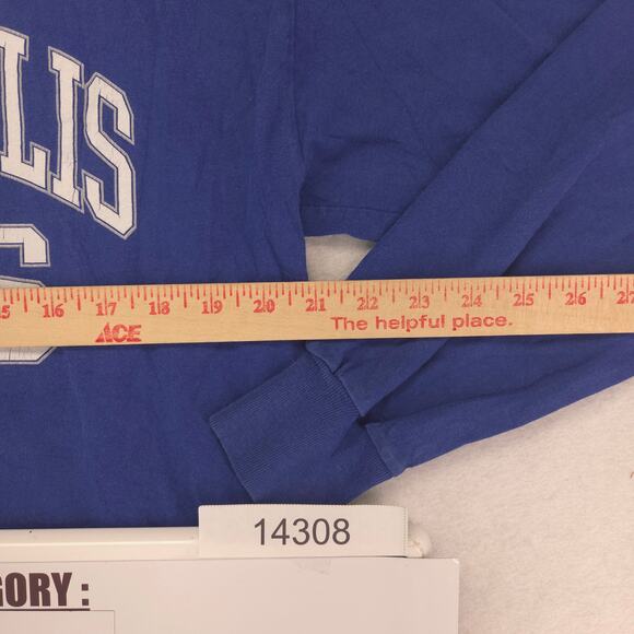 NFL Indianapolis Colts Graphic Long Sleeve Football T Shirt Mens Size L Blue - Picture 7 of 9